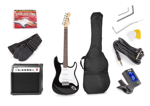 Zestaw: Gitara elektryczna Gigkit Max czarna+ wzmacniacz+ akcesoria